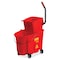 Rubbermaid Commercial Side Press Mop Bucket and Wringer, Red RCP758888RD - alternate 1